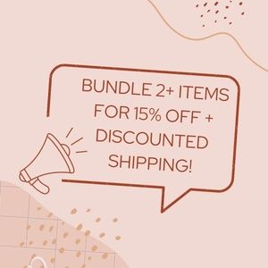 📢 Bundle at least 2 items for 15% off + discount shipping! 📢